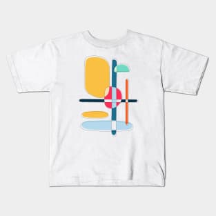 Minimalist Abstract Shapes Art I Kids T-Shirt